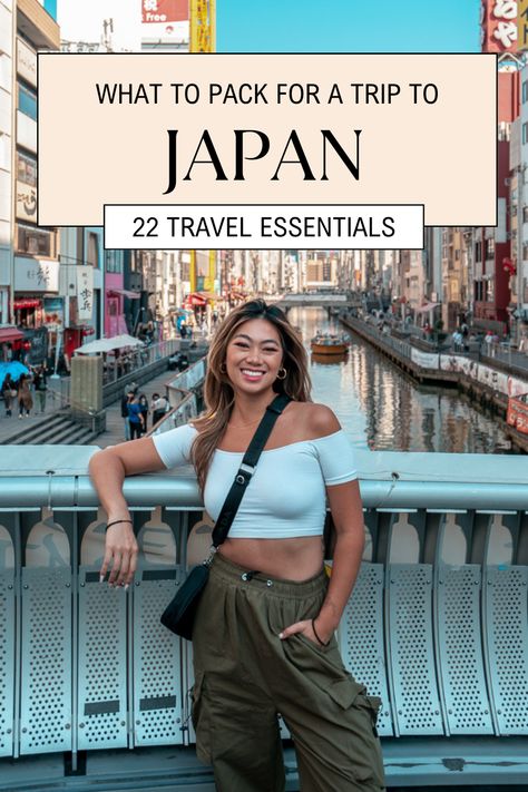 22 Travel Essentials For Japan: What To Pack For Your Trip — findingfiona Things You Need To Travel To Japan, Japan Inspo Outfit, What To Pack For Japan In September, Pack For Japan Summer, Packing For Tokyo, Tokyo Outfits Travel Autumn, Japan Airport Outfit, Tokyo Capsule Wardrobe, Travel Essentials Japan