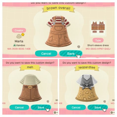 Animal Crossing Pants Designs, Animal Crossing Pjs Design, Animal Crossing Pants, Codes Acnh, Acnh Fashion, Cottagecore Animal Crossing, Ac Codes, Clothes Codes, Acnh Clothes