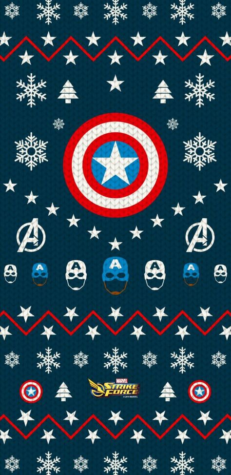 Marvel Christmas Wallpaper, Capitan America Wallpaper, Christmas Iphone Wallpaper, Marvel Christmas, Superhero Christmas, America Wallpaper, Wallpaper Marvel, Captain America Art, Marvel Wallpapers