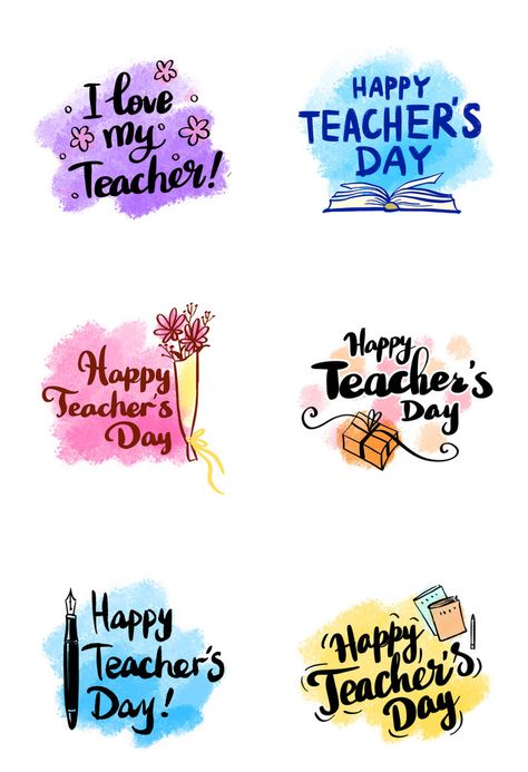 Happy Teachers Day Stickers, Gift Teacher Day, Happy Teachers Day Template, Teacher Day Decoration Ideas, Happy Teachers Day Design, Happy Teachers Day Banner, Topper Hari Guru, Teachers Day Art, Teachers Day Sticker