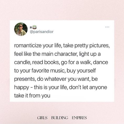 Main Character Quotes, Be The Main Character, This Is Your Life, Love Life Quotes, Get My Life Together, Character Quotes, Just Lyrics, Work Quotes, Self Love Quotes