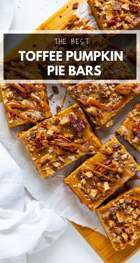 Pumpkin Pecan Bars, Pumpkin Filling, Pecan Topping, Gingersnap Crust, Pumpkin Pecan Pie, Pecan Bars, Toffee Bars, Pumpkin Pie Bars, Fall Desserts Easy