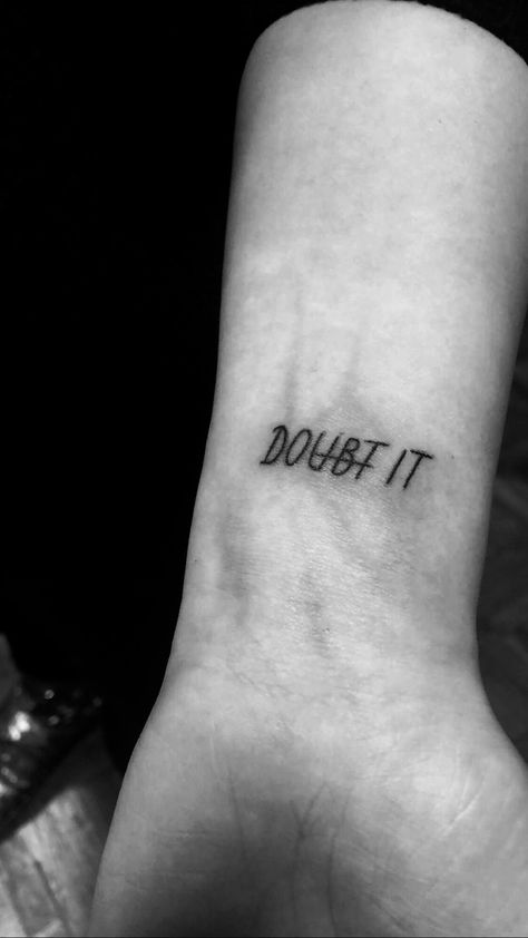 Displine Tattoo, Do Doubt Tattoo, Decipline Tattoo, Love Fear Tattoo, Take Chances Tattoo, Take Action Tattoo, Comfort Zone Tattoo, Doubt Tattoo, Escape Tattoo