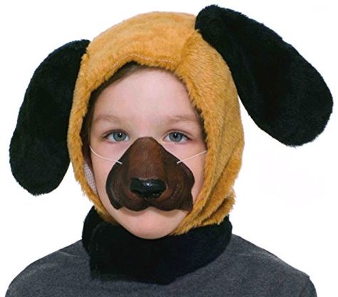 Forum Novelties Child Size Animal Costume Set, Dog Hood and Nose Mask Best Halloween Costumes & Dresses Dog Fancy Dress, White Sweater Outfit, Pet Party, Star Trek Show, Dog Mask, Nose Mask, Children's Mask, Dog Store, Clown Costume