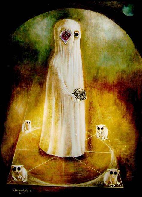 Leonora Carrington, Pintura de Le titulada “El ancestro”, de 1905 Leonora Carrington Art, Erik Satie, Leonora Carrington, Magic Realism, Max Ernst, Mexican Artists, Weird Creatures, Art Architecture, Fantastic Art