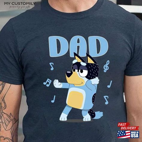 Bluey Dad Shirt Dadlife Bandit Heeler Classic T-Shirt Check more at https://mycustomily.com/product/bluey-dad-shirt-dadlife-bandit-heeler-classic-t-shirt/ Bandit Heeler, Bluey Dad, Dad To Be Shirts, Gifts For Dad, Classic T Shirts, T Shirt