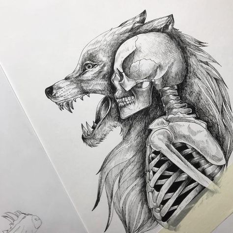 Anatomical Tattoo, Artsy Pants, Alfred Basha, Draw Dark, Tech Decor, Wolf Skull, Wolf Costume, Photoshop Ideas, Spirit Animal Art