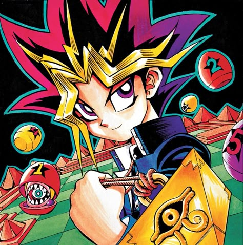 Yugioh Art, Yugi Muto, Yami Yugi, Colored Manga, Yugioh Cards, Manga Artist, Anime Wall Art, Manga Covers, Nagano