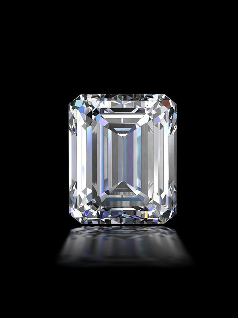 Today, women all over the world admire the sleek and clean look of emerald cut diamonds. These sophisticated diamonds typically have 57 facets. While this cut is not as brilliant as others, the flat surface ... Emerald Cut Moissanite, Radiant Cut Diamond, Emerald Cut Diamond, Raw Diamond, Rocks And Gems, Emerald Cut Diamonds, Emerald Diamond, Diamond Clarity, Diamond Gemstone