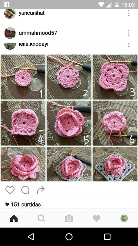 Crochet Rose Pillow Pattern
How to make crochet rose - Step by step tutorial Crochet Ring Patterns, Crochet Flower Squares, Granny Square Crochet Patterns Free, Mode Crochet, Crocheted Flowers, Crochet Stitches For Beginners, Crochet Flower Tutorial, Crochet Square Patterns, Crochet Rose