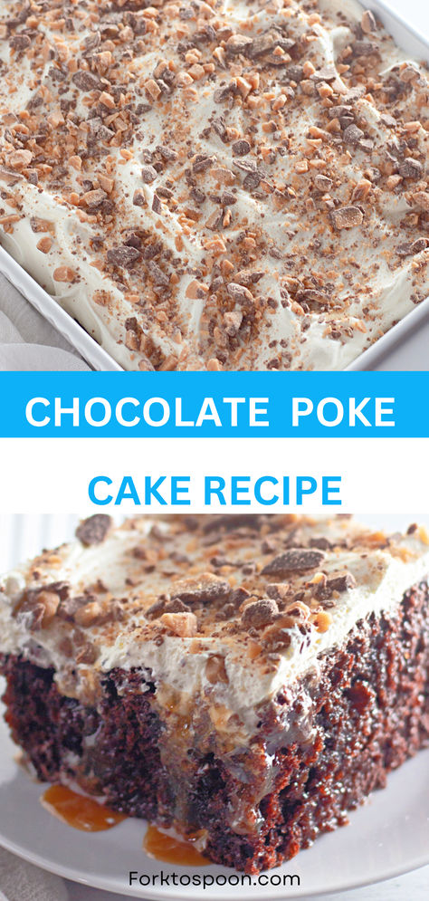 For the ultimate dessert indulgence, this rich chocolate poke cake is the answer. Designed to satisfy chocolate lovers, this recipe creates a moist, decadent cake filled with creamy pudding and topped with a smooth layer of frosting. Perfect for gatherings or any special occasion, this cake is sure to impress your guests and deliver on taste. Whether you’re celebrating or simply in the mood for something sweet, this easy recipe is sure to become a favorite. Kaluah Cake Recipes, Poke Hole Cake Recipes, Chocolate Poke Cakes, Pudding Cake Recipe Easy, Poke Cake Recipes Condensed Milk, Poke Cakes Recipes, Chocolate Poke Cake Recipes, Poke Cake Recipes Easy, Poke Hole Cake