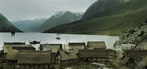 Kattegat Bay a viking village Kattegat Vikings, Viking Saga, Viking Aesthetic, Viking Village, Half Elf, Yennefer Of Vengerberg, Between Two Worlds, Hakone, High Fantasy