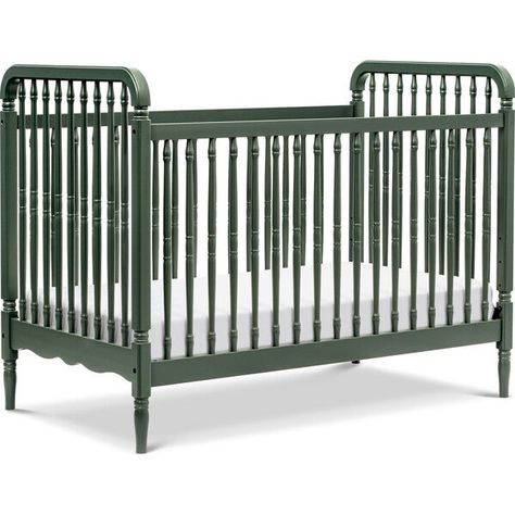 Discover the Liberty 3-in-1 Convertible Spindle Crib with Toddler Bed Conversion Kit, Forest Green from Babyletto. Shop Cribs & Bassinets and more from Maisonette's curated selection. Spindle Crib, Babyletto Crib, Wood Crib, Spindle Design, Crib Toddler Bed, Adjustable Mattress, Convertible Crib, Vintage Elegance, Crib Mattress