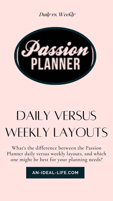 What’s the difference between the Passion Planner daily versus weekly layouts, and which one might be best for your planning needs? Passion Planner Goal Mapping, Passion Planner Daily Layout, Passion Planner Weekly Spread, Lifestyle Club, Work Task, Passion Planner, Mind Map, Planner Layout, Online Community