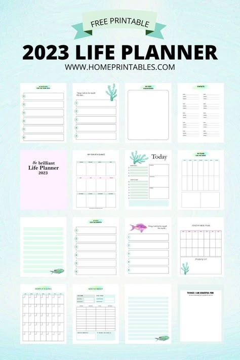 printable planner 2023 PDF Free Printable Monthly Planner, Day Planner Template, Free Planner Templates, Free Printables Organization, Study Planner Printable, To Do Planner, Monthly Planner Template, Print Planner, Monthly Planner Printable