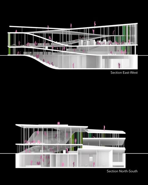 Ramps Architecture, Layered Architecture, Library Architecture, Architecture Concept Diagram, Architecture Model House, Architectural Section, Layout Architecture, Education Architecture, Architecture Design Concept