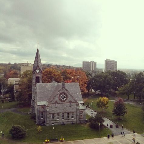 UMass Amherst from the library U Mass Amherst, Future Mood, Umass Amherst, Study Pics, School Vision Board, Amherst College, Autumn Board, Living My Dream Life, Too Much Sugar