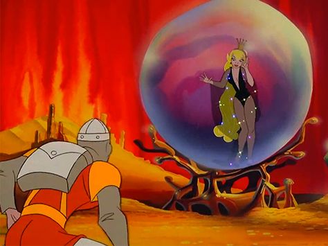 Princess Daphne, Dragon's Lair (1983) #damselindistress #arcade #cinematronics Princess Daphne, Dragons Lair, Don Bluth, Dragon's Lair, Film Inspiration, Cartoon Games, Old Cartoons, Couple Cartoon, Vintage Cartoon