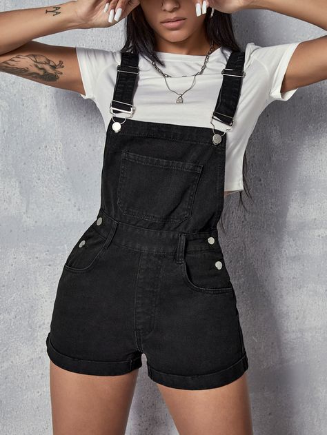 Denim Overalls, Button Detail, Spring Outfits, Overalls