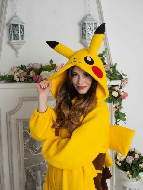 Pyjama Couple, Cute Pj Outfits, Adult Onesies, Pikachu Costume, Stitch Pajamas, Adult Onesie Pajamas, Yellow Costume, Cute Sleepwear, Onesie Pajamas