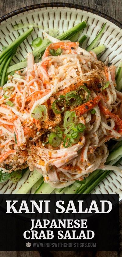 Crabstick Salad Recipe, Japanese Shrimp Salad, Japanese Crab Recipes, Kano Salad Recipe, Crab Salad Recipe Easy Sushi, Snow Crab Salad Recipe Sushi, Connie Salad Sushi, Recipes With Crab Sticks, Kami Salad