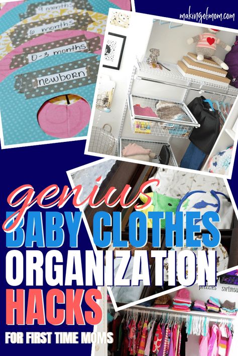 Need help with baby clothes organizer ideas? Here are some tips and hacks on how to make the most of your closet space with a small baby or toddler. #babyclothes #newmom via @makingofmom Clothes Organizer Ideas, Baby Clothes Storage, Baby Girl Clothes Winter, Baby Clothes Organization, Organizer Ideas, Clothes Organizer, Winter Outfits For Girls, Organized Mom