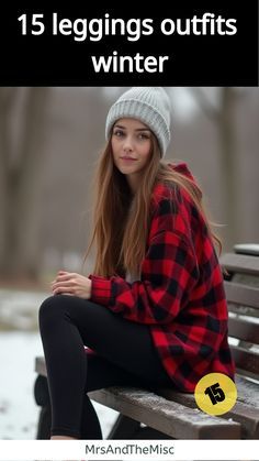 Fleece Lined Leggings Outfits Winter, Womens Leggings Outfits Winter, Plaid Shirt And Leggings Outfit, How To Style Leggings Winter, Flannel And Leggings Outfit, Cute Fall Outfits With Leggings, Leggings And Flannel Outfit, Flannel With Leggings, Leggings Outfits Winter