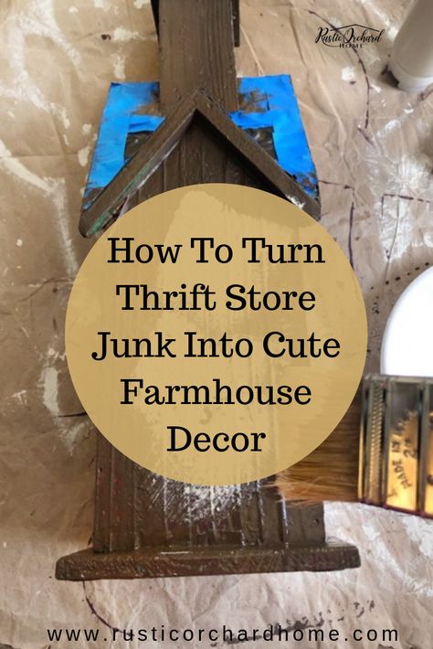 Thrift Store Upcycle Decor, Diy Farmhouse Ideas, Diy Farmhouse Decoration, Thrift Store Upcycle, Farmhouse Decor On A Budget, Thrift Store Diy, Thrift Store Crafts, Home Decor On A Budget, Upcycle Decor