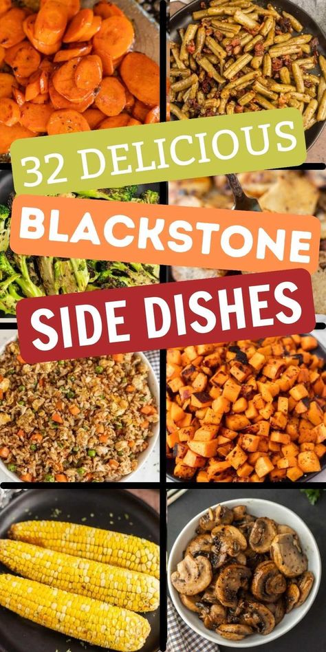 Recipes For Blackstone Griddle, Blackstone Recipe, Outdoor Griddle Recipes, Griddle Cooking Recipes, Grilled Vegetable Recipes, Grilled Side Dishes, Outdoor Cooking Recipes, Steak Side Dishes, Cooking Stone