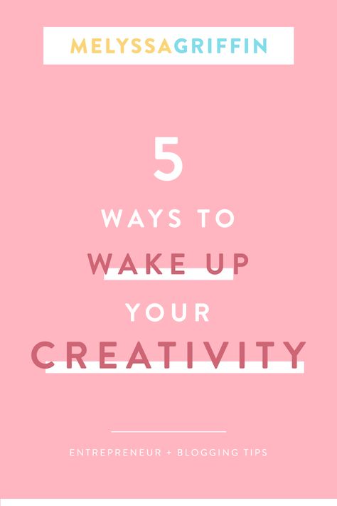 If you want to be more creative in your business and life, here are 5 ways to wake up your creativity today! #creativity #melyssagriffin #entrepreneur #creativetips How To Be More Creative Tips, Creative Mindset, Creative Woman, How To Be Creative, Woman Entrepreneur, Entrepreneurship Motivation, Be More Creative, Ways To Wake Up, Business Hub