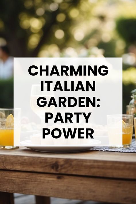 Planning a delightful Italian garden party? Discover simple yet fantastic ideas to create a memorable Tuscan evening! We have helpful tips on charming decor, luscious recipes, and setting up rustic wooden tables brimming with traditional Italian refreshments. Turn your backyard into a lovely space that captures the beauty of Italy. From the delicious dishes to the beautiful setup, learn how you can engage your guests and make lasting memories. Save your spot and let’s celebrate love and laughter in true Italian style! Italian Theme Garden Party, Italian Backyard Party, Rustic Italian Bridal Shower Ideas, Mediterranean Garden Party, Italy Decorations Party, Italian Backyard Ideas, Tuscan Themed Party, Backyard Dinner Party Table, Italian Table Decorations