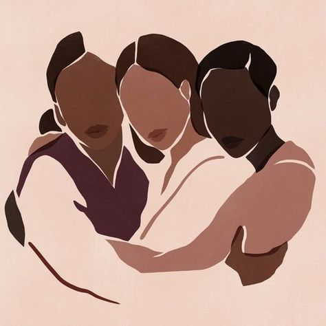 CURLBOX on Instagram: ““any time women come together with a collective intention, it's a powerful thing." - phylicia rashad | artist: @sacree_frangine” Black Lives Matter Art, Soyut Sanat Tabloları, Illustration Art Girl, Art Minimaliste, Arte Sketchbook, Art Et Illustration, Feminist Art, Afro Art, Art And Illustration