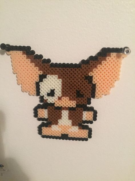 Gizmo by Loved_wolfie - Kandi Photos on Kandi Patterns Gremlins Perler Beads, Bead Templates, Beads Art, Beads Patterns, Perler Art, Perler Bead Templates, Diy Perler Bead Crafts, Kandi Patterns, Melty Beads