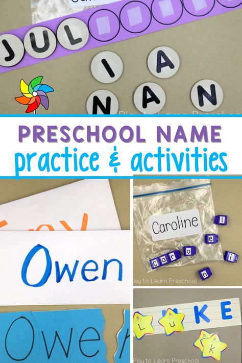 Are you looking for easy name practice activities for your preschoolers? Use these simple, homemade name activities as a morning activity when your preschoolers first come to school or set them up for practice at the literacy center. Students get to practice spelling their name with a hands-on approach. Students get to use their fine motor skills as they manipulate the letters. This is also a great letter identification activity as well. Enjoy these DIY name activities today! Name Activities For Preschoolers, Name Activities For Preschool, Name Practice Activities, Letter Identification Activities, Name Activities Preschool, Preschool Names, Name Practice, Early Literacy Activities, Preschool Language