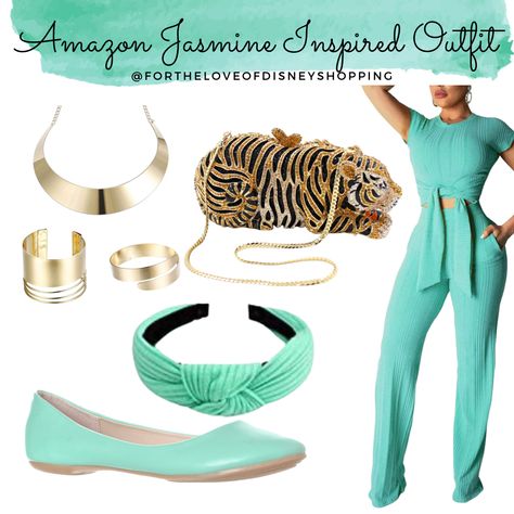 Disney Bounding Jasmine, Princess Jasmine Disneybound, Princess Jasmine Inspired Outfit, Princess Jasmine Outfit Ideas, Speechless Song, Jasmine Outfit Ideas, Modern Disney Princess Aesthetic, Jasmine Inspired Outfits, Disney Bonding