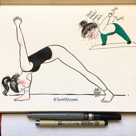 Yoga Jokes, Humble Warrior, Yoga Meme, Yoga Thoughts, Yoga Cartoon, Yoga Drawing, Yoga Images, Yoga Illustration, Yoga Poster