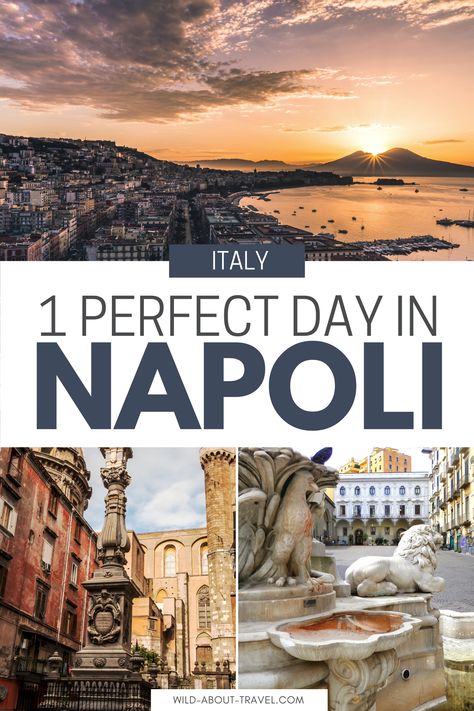 1 Day in Naples, Italy. The Perfect Itinerary Tokyo Places, Naples Italy Travel, Things To Do In Naples, Living Overseas, Italy Naples, Italy Travel Outfit, Italy Destinations, Florence Travel, Things To Do In Italy