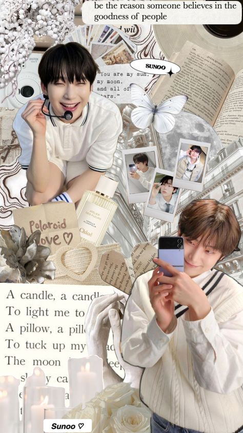 #sunoo #enhypen #sunooenhypen #enhypensunoo #kpop #white #aesthetic #whiteaesthetic #wallpaper Kpop White Aesthetic, Music Album Covers Wallpaper Collage, Cool Kpop Wallpapers, Album Cover Wallpaper Collage, Filipino Art, Cute Lockscreens, Kpop Iphone Wallpaper, Instagram Collage, Cover Wallpaper