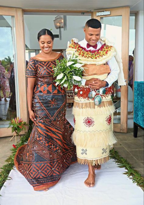 Fiji Wedding Dress, Fijian Wedding Traditional, Fijian Wedding Dress, Fiji Traditional Clothing, Tongan Clothing, Fijian Clothing, Fijian People, Tongan Wedding, Fijian Wedding