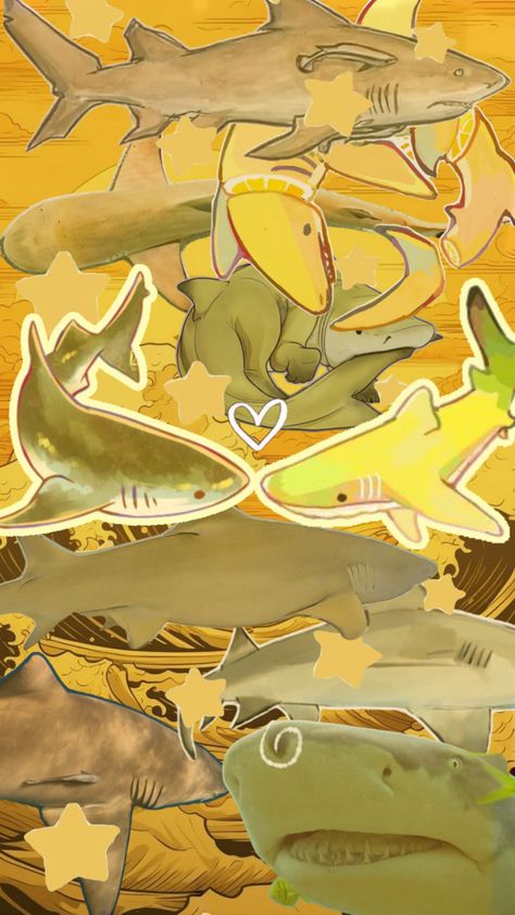 #lemonshark #shark #aesthetic #wallpaper # lemon #yellowaesthetic #sharkboyfriends #art Lemon Shark Wallpaper, Shark Aesthetic Wallpaper, Shark Background, Shark Wallpaper, Lemon Shark, Pet Goldfish, Shark Pictures, Shark Art, Cute Shark