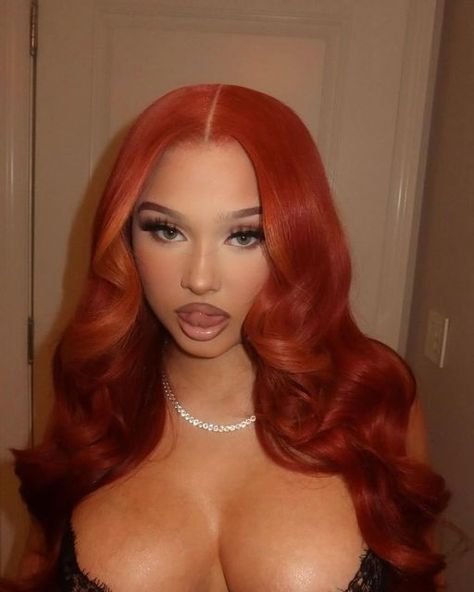 _magicmike02 on May 11, 2024: "I think copper is your colorrr😍😍😍😍😭 Frontal wig install X color customization". Alabama Luella Barker, Birthday Attire, Alabama Barker, Dyed Hair Inspiration, Wig Styling, Red Wigs, Women's Wigs, Dope Hairstyles, Colored Wigs