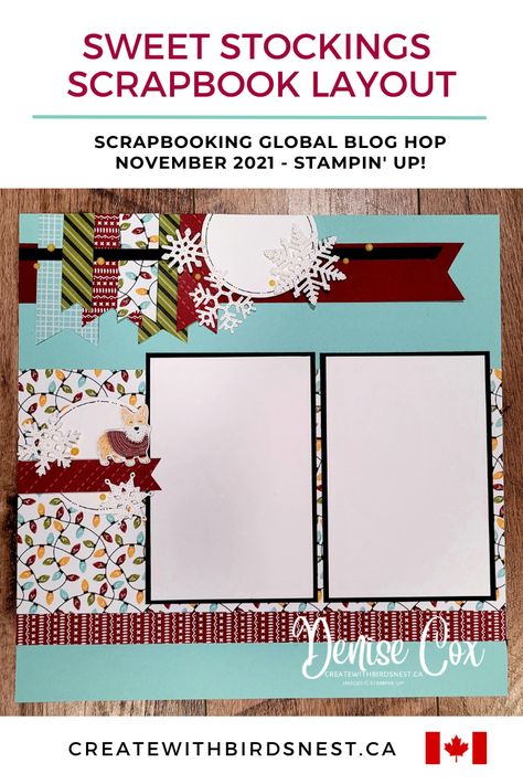 12x12 Scrapbook Layouts 4x6 Photos, Stampin Up Scrapbook Layouts, Stampin Up Scrapbook Pages, Bible Scrapbooking, Christmas Sketches, Scrapbook Sketches 12x12, Winter Scrapbook Layouts, Winter Scrapbooking, Christmas Sketch