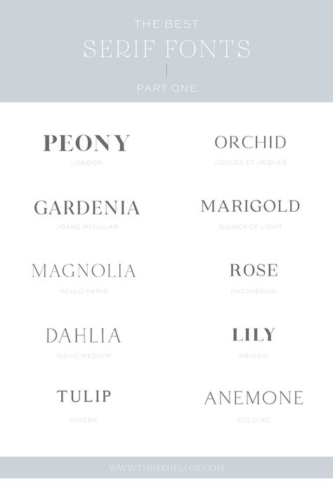 The best serif fonts for branding and logo design.  The best serif fonts for graphic design.  #fonts #seriffonts Fonts For Branding, Best Serif Fonts, Typographie Logo, Inspiration Typographie, 10 Tattoo, Design Alphabet, Handwritten Text, Business Fonts, Inspiration Logo Design