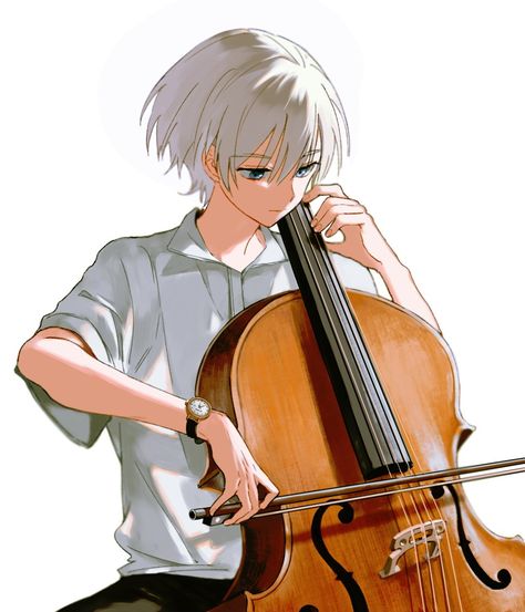 Cello Art, Manga Boy, Anime Drawings Tutorials, 영감을 주는 캐릭터, Anime Drawings Boy, Anime Oc, Boy Art, Art Reference Poses