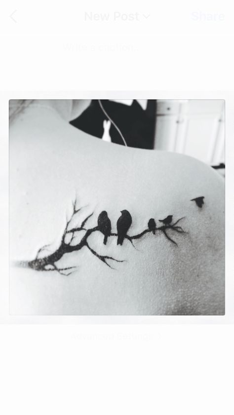 Brother Died Tattoo, Bird Branch Tattoo, Mamma Tattoo, Brother Memorial Tattoo, Tattoos Sea, Disney Tattoos Quotes, Maybe Tattoo, Tattoo For Dad, Brother Tattoo