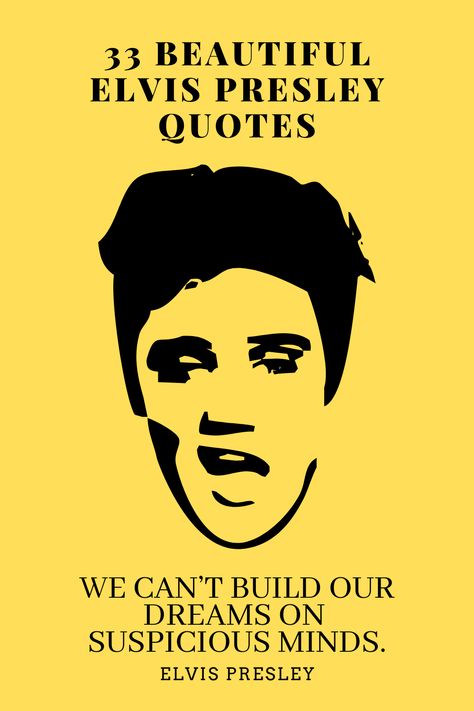 Still, after 44 years of his passing, he managed to keep the youth shake their minds with his eternally rocking presence. These are some of the most iconic and memorable quotes of Elvis Presley. Elvis Presley Lyrics Tattoo, Elvis Presley Instagram Captions, Elvis Quote Tattoo, Elvis Song Quotes, Elvis Quotes Lyrics, Elvis Lyrics Tattoo, Elvis Inspired Tattoos, Elvis Presley Songs Lyrics, Elvis Presley Tattoo