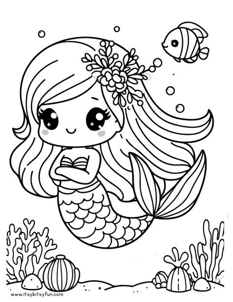 Mermaid Palette, Free Printable Mermaid, Disney Coloring Pages Printables, Mermaid Printables, Palette Playground, Ariel Coloring Pages, Thanksgiving Coloring Book, Mermaid Designs, Cupcake Coloring Pages