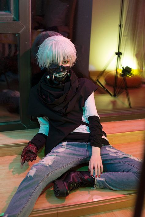 Kaneki Ken Cosplay, Kaneki Fanart, Kaneki Cosplay, Tokyo Ghoul Pictures, Tokyo Ghoul Cosplay, Cosplay Inspo, Juuzou Suzuya, Tokyo Ghoul Kaneki, Dark Anime Guys