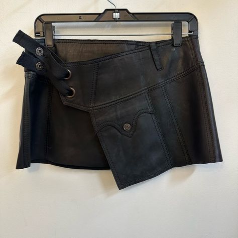 Diesel mini skirt Diesel Mini Skirt, Diesel Dresses, Micro Mini Skirt, Micro Mini, Dream Wardrobe, Mini Skirt, Black Leather, Mini Skirts, Dress Es