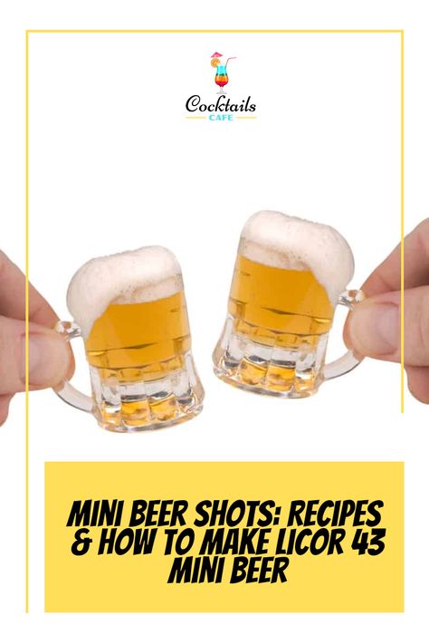 Mini Beers Shots, Little Beer Shots, Camping Shots Alcohol, Beer Shots Recipe, Mini Beer Shots Recipes, Mini Beers, Mini Beer Shots, Beer Shots, Shots Recipes